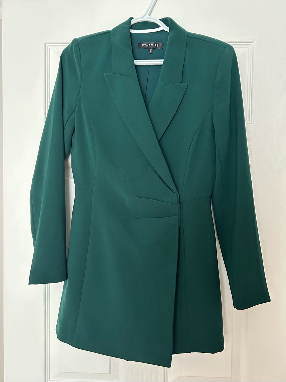 Dynamite Women's Emerald Green Longline Blazer